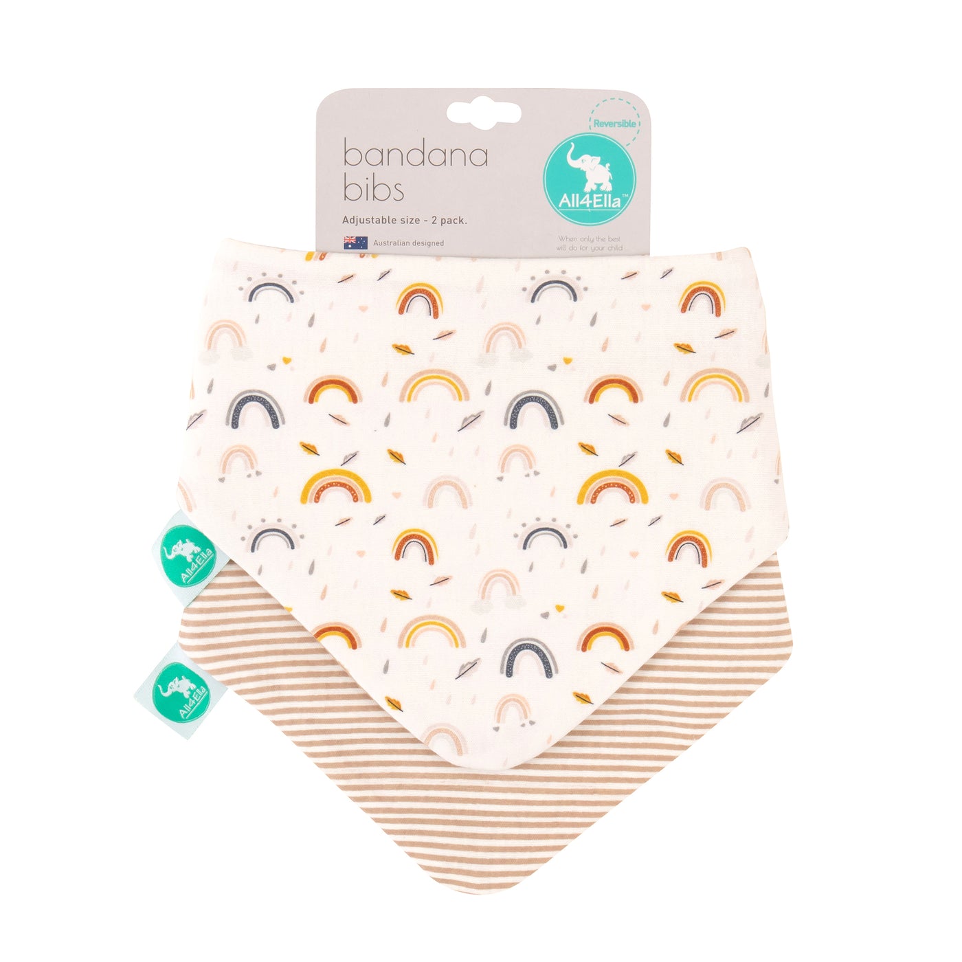 All4ella Bandana Bibs 2pk