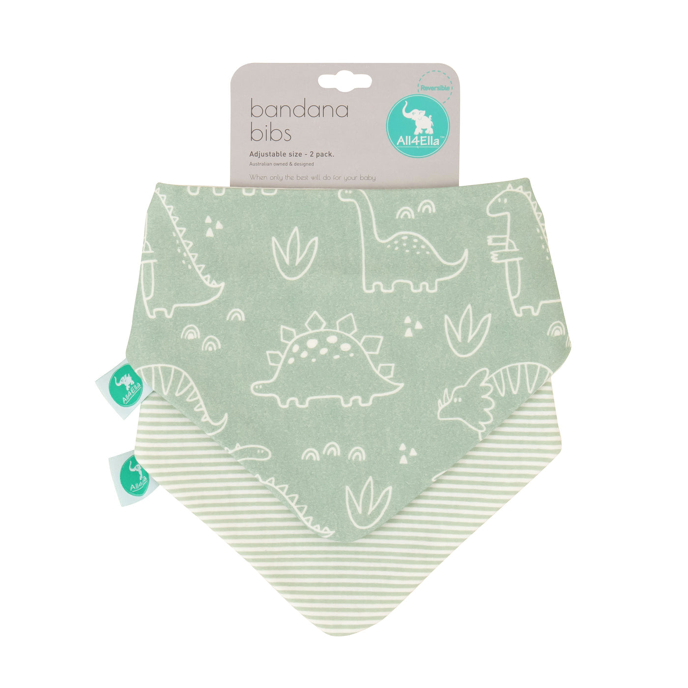 All4ella Bandana Bibs 2pk