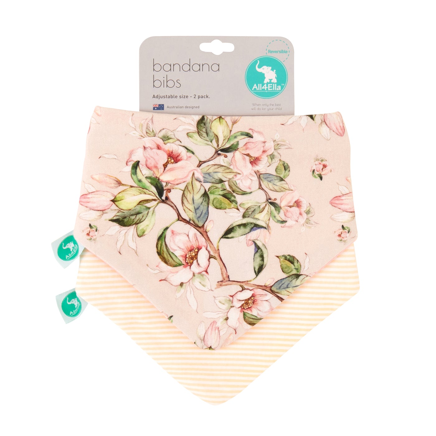 All4ella Bandana Bibs 2pk