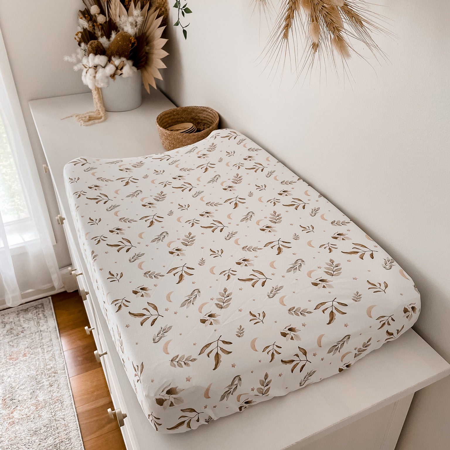 Snuggly Jacks Fitted Bassinet Sheet/ Change Mat Cover