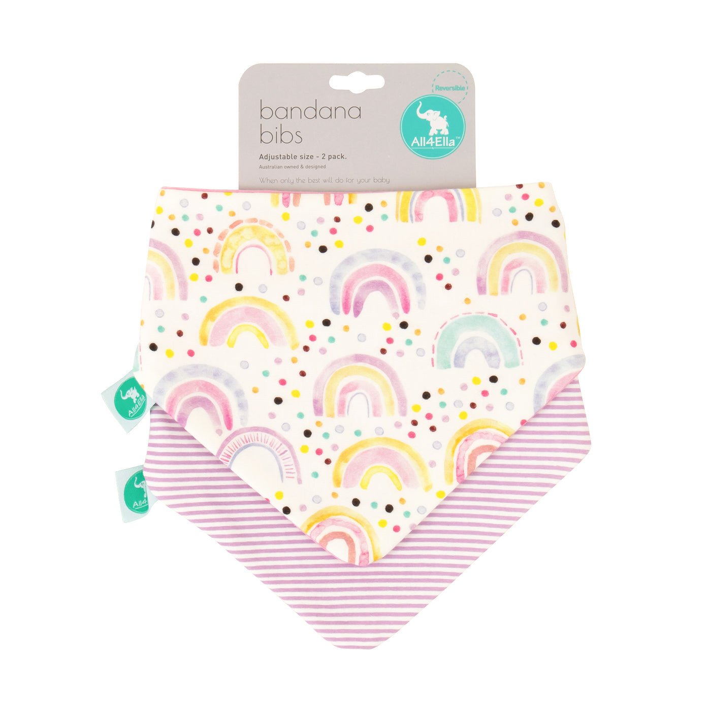 All4ella Bandana Bibs 2pk