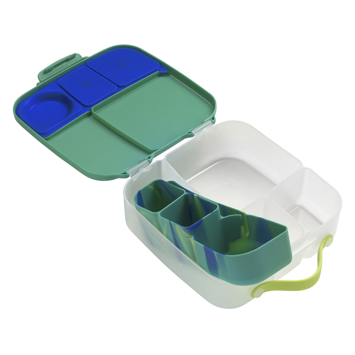 b.box Silicone Bento Tray Lunchbox Electric Jungle