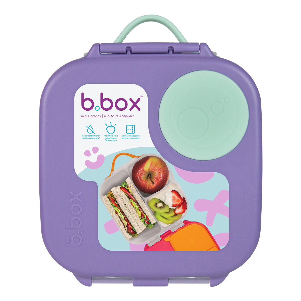 b.box Mini Lunchbox Lilac Pop