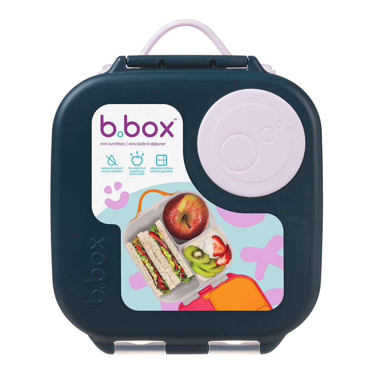b.box Mini Lunchbox Indigo Rose