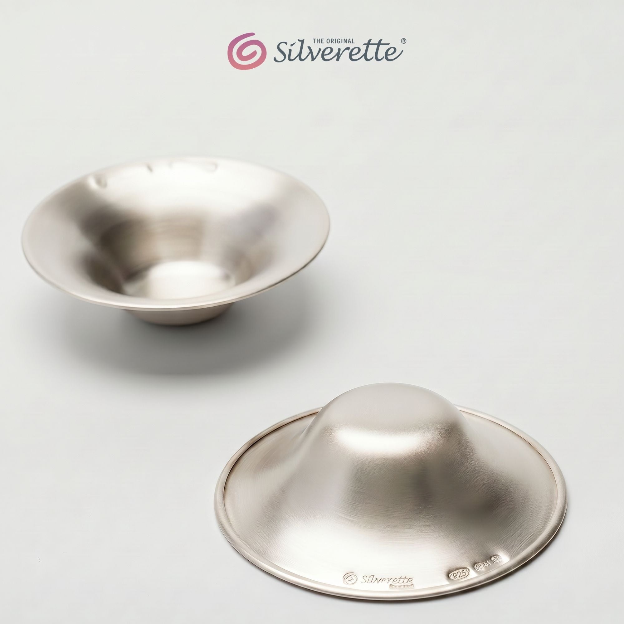 Silverette Silver Nursing Cups Small