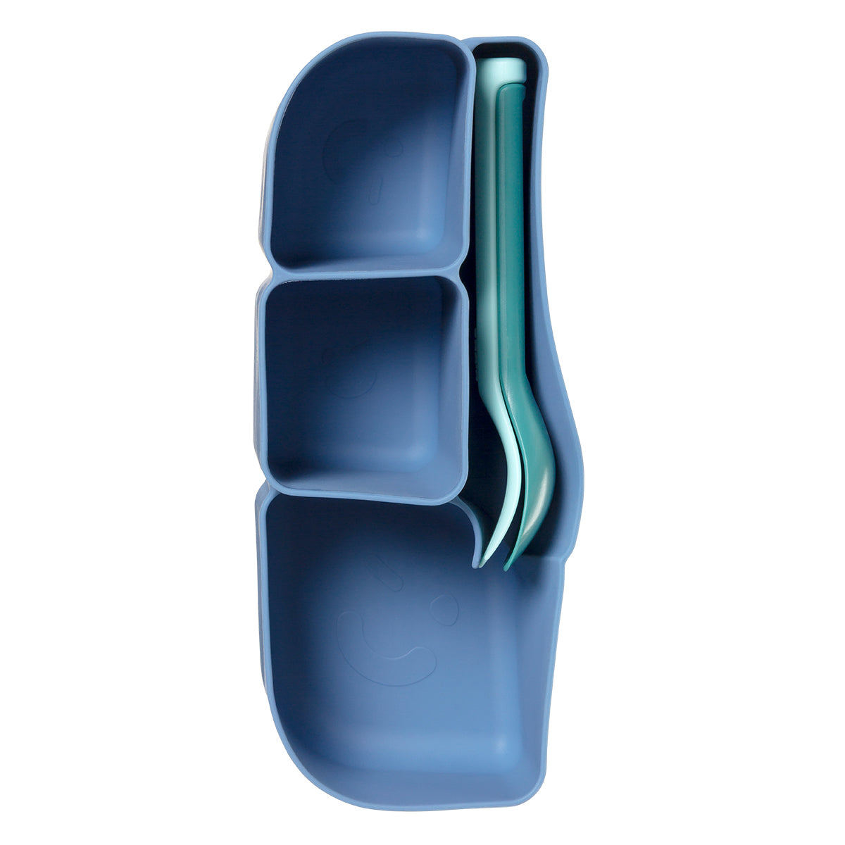 b.box Silicone Bento Tray for Lunchbox Ocean