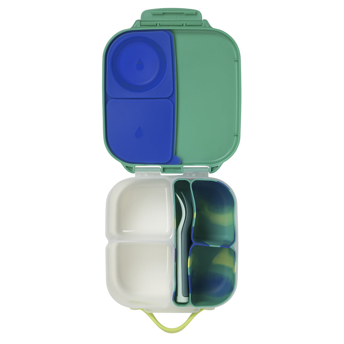 b.box Silicone Bento Tray Mini Lunchbox Electric Jungle
