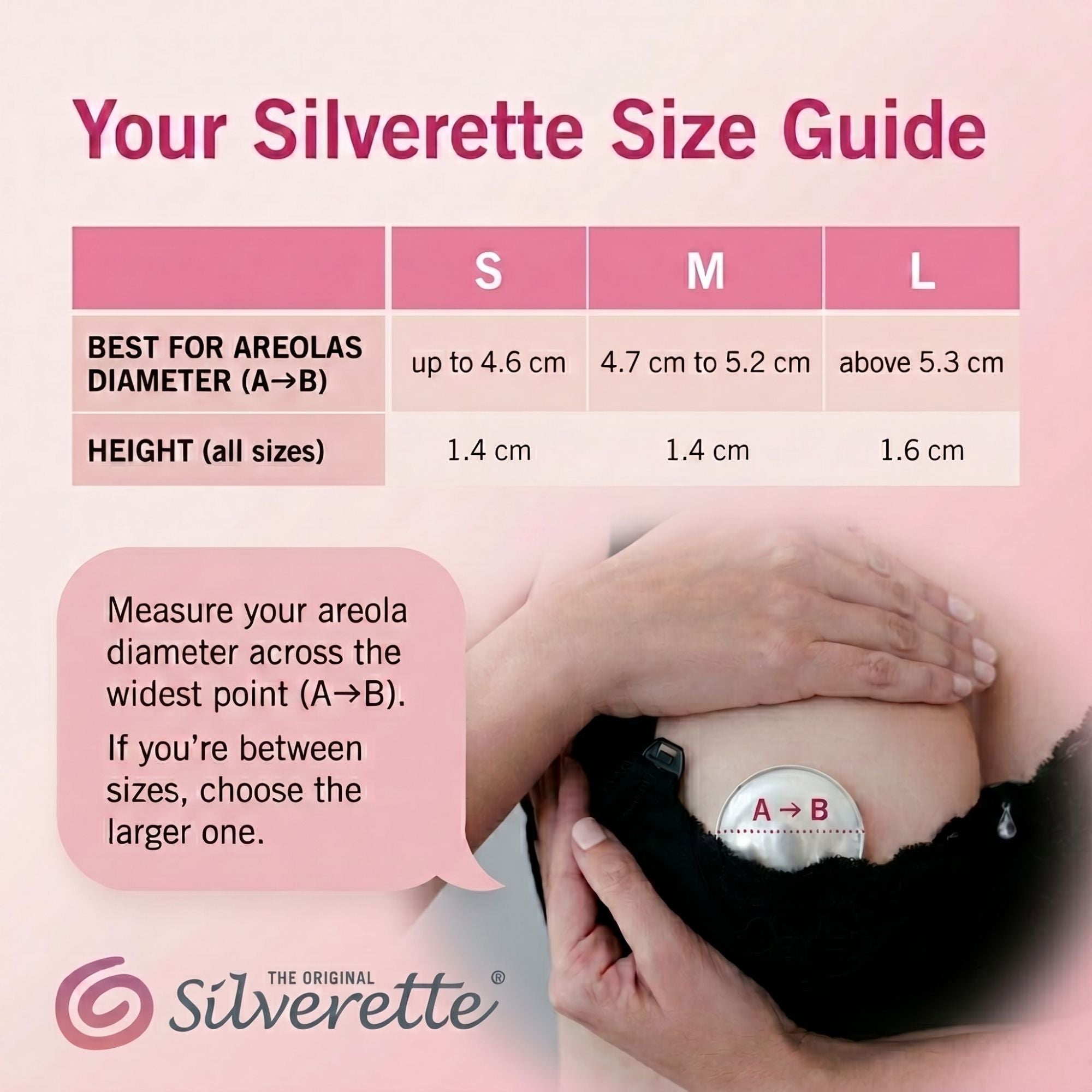 Silverette Silver Nursing Cups Small