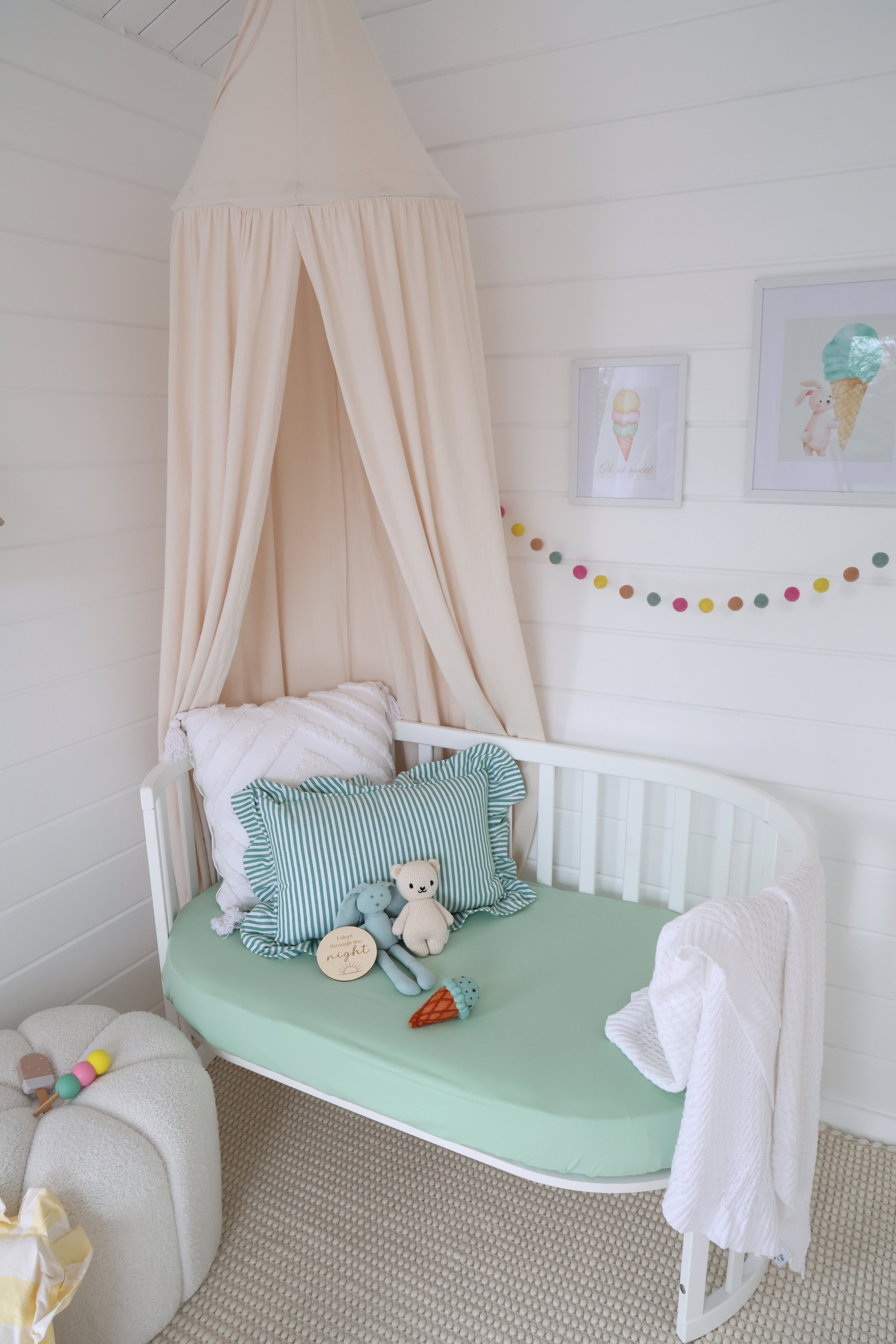 Snuggle Hunny Organic Cot Sheet Mint