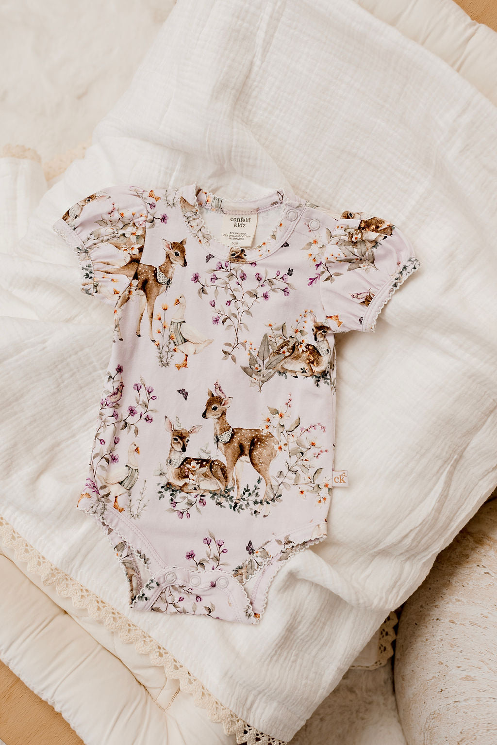 Confetti Kidz Bamboo Bodysuit - Enchanted Gardens