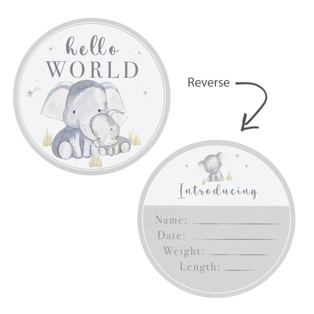 Hello World Gift Set - Watercolour Elephant