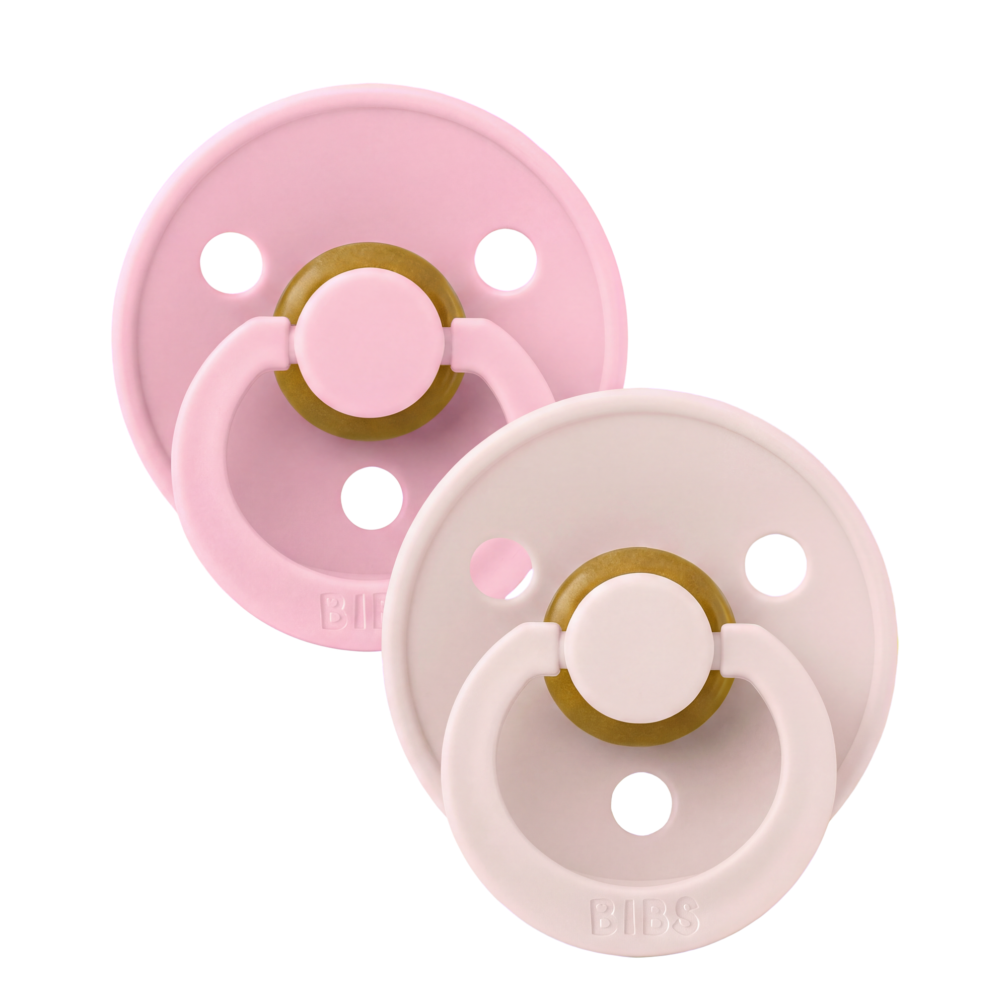 Bibs Dummies Size 2 Colour Collection Round - Twin Pack