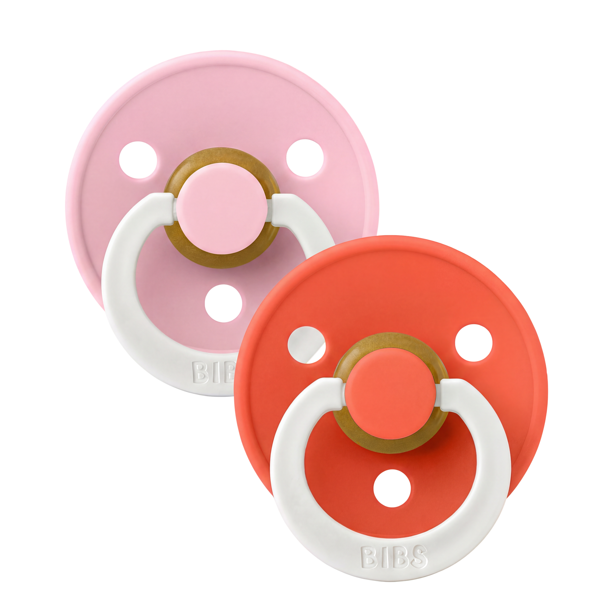Bibs Dummies Size 1 Colour Collection Round - Twin Pack