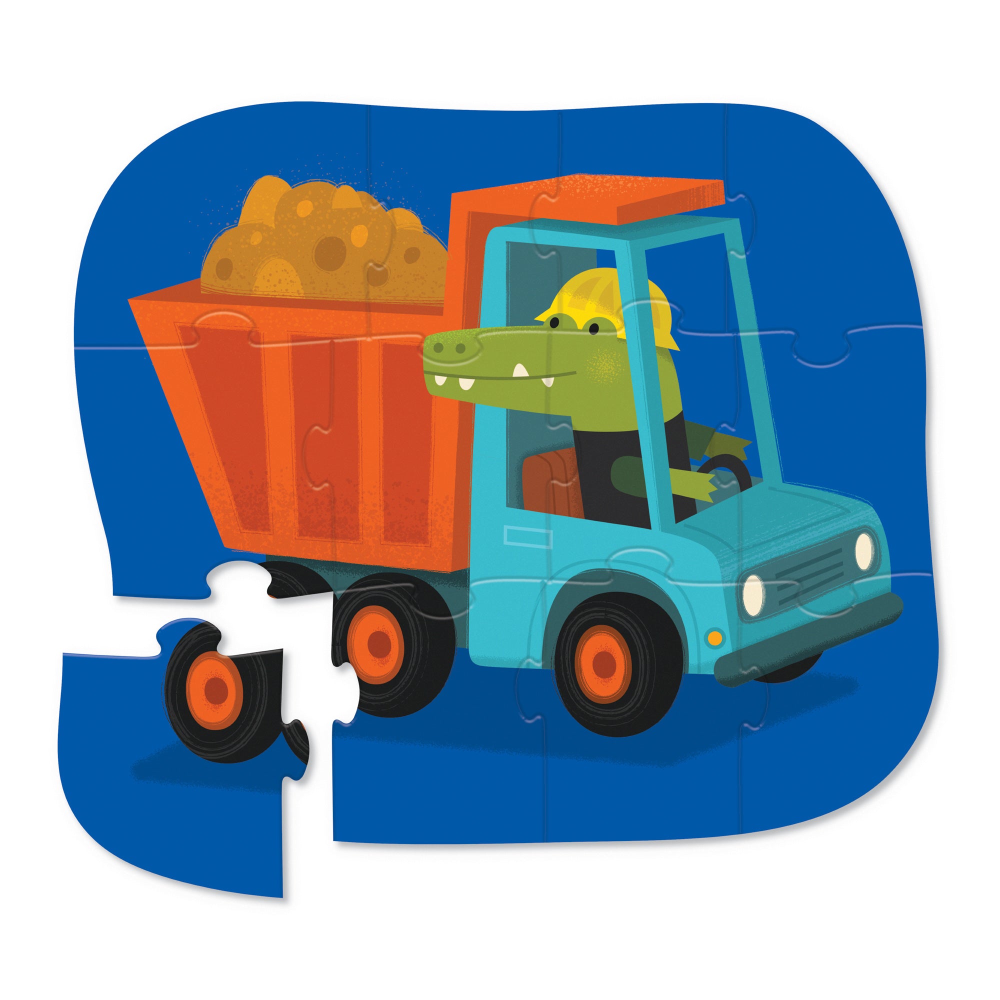 Crocodile Creek Mini Puzzle 12pc Construction Croc