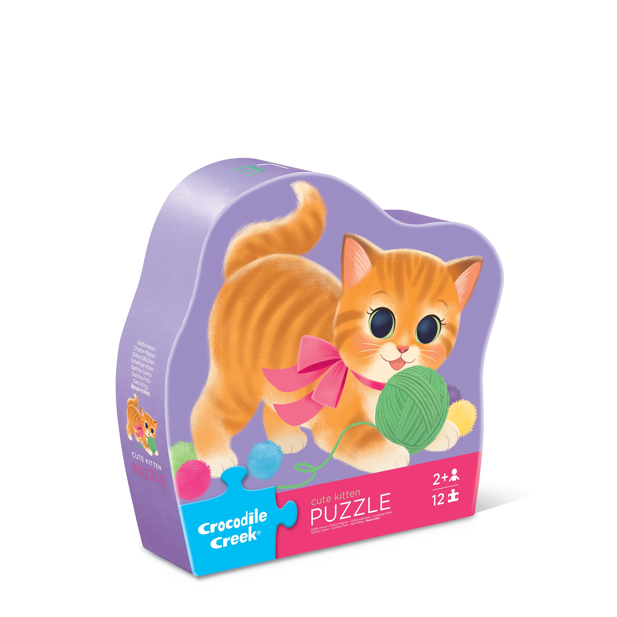 Crocodile Creek Mini Puzzle 12pc Cute Kitten