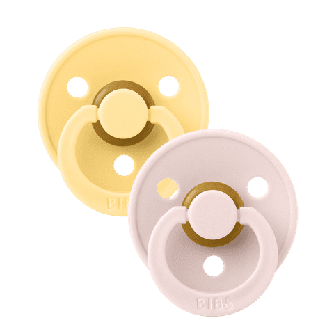 Bibs Dummies Size 2 Colour Collection Round - Twin Pack