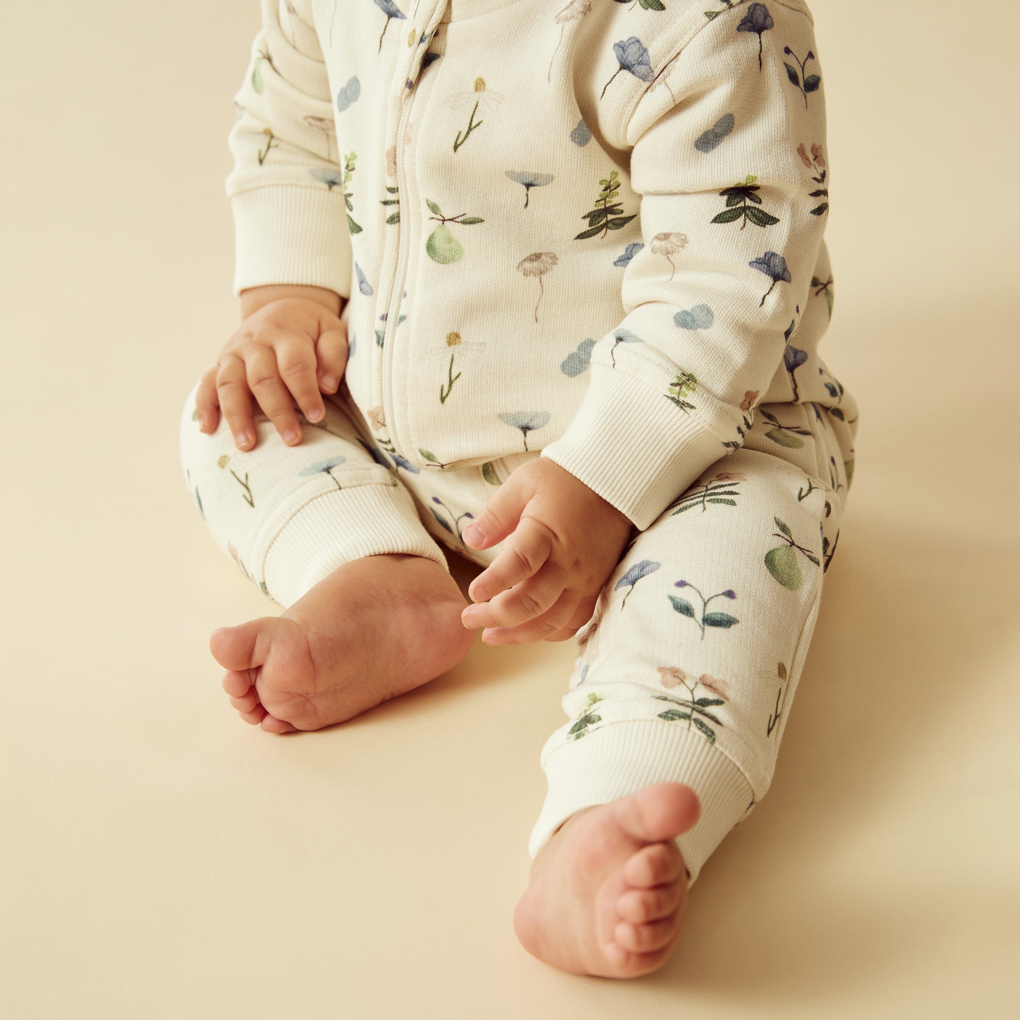 Wilson & Frenchy Petit Garden Organic French Terry Zipsuit