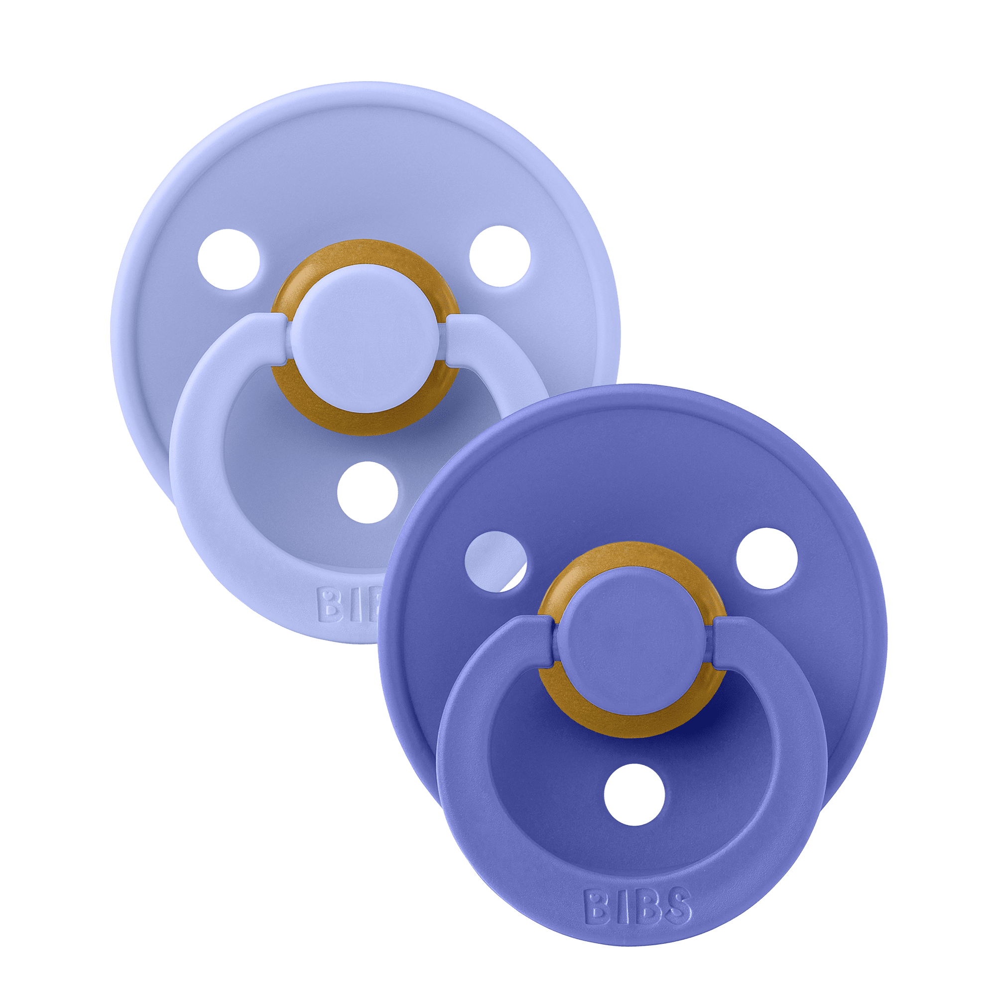 Bibs Dummies Size 2 Colour Collection Round - Twin Pack