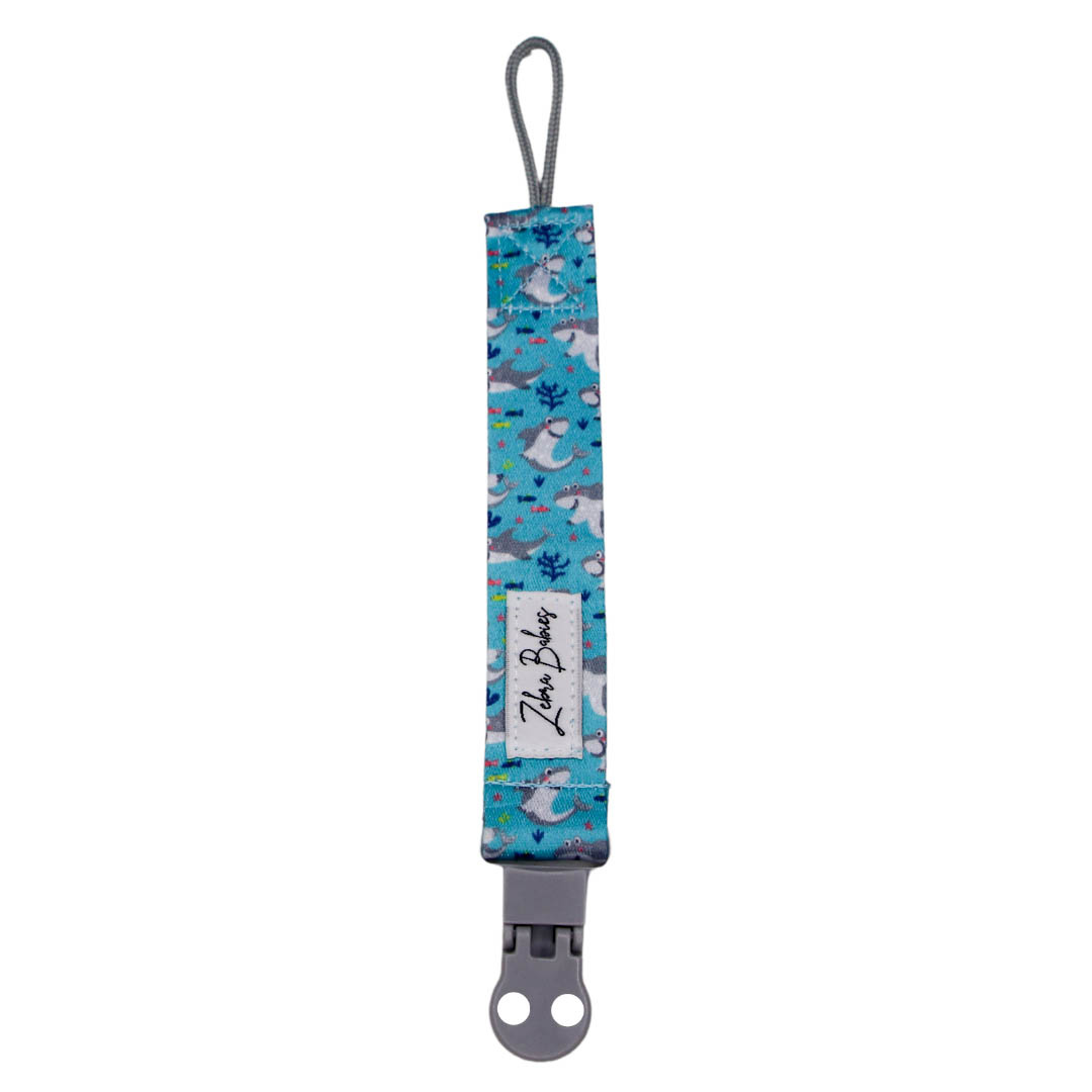 Zebra Babies Dummy Clips Flexi Ribbon