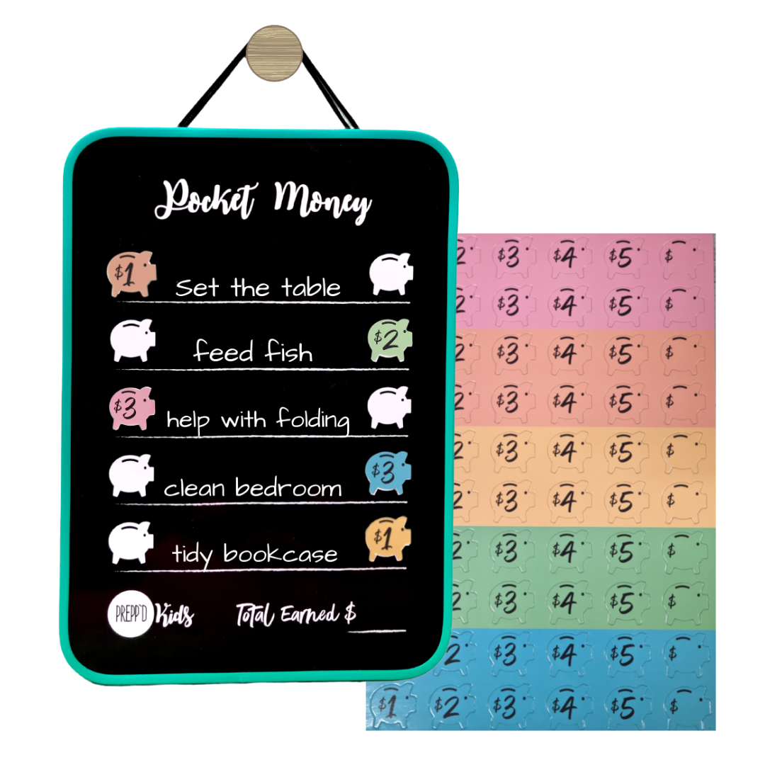 Prepp'd Kids Pocket Money Chart (A4 Hanging)