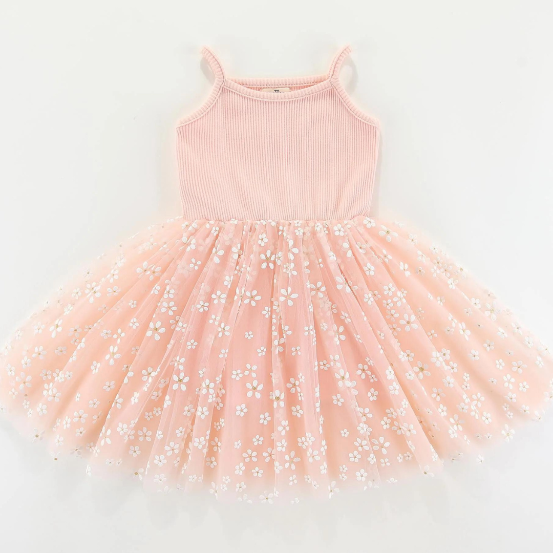 Small Store Valentina Party Tutu Dress Edition! Light Pink Flowers