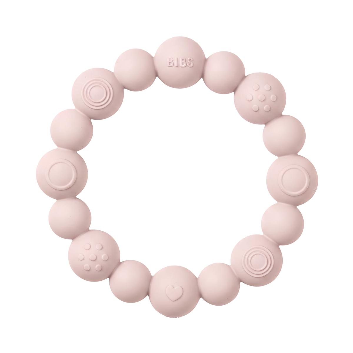 Bibs Teething Ring Beaded Petal