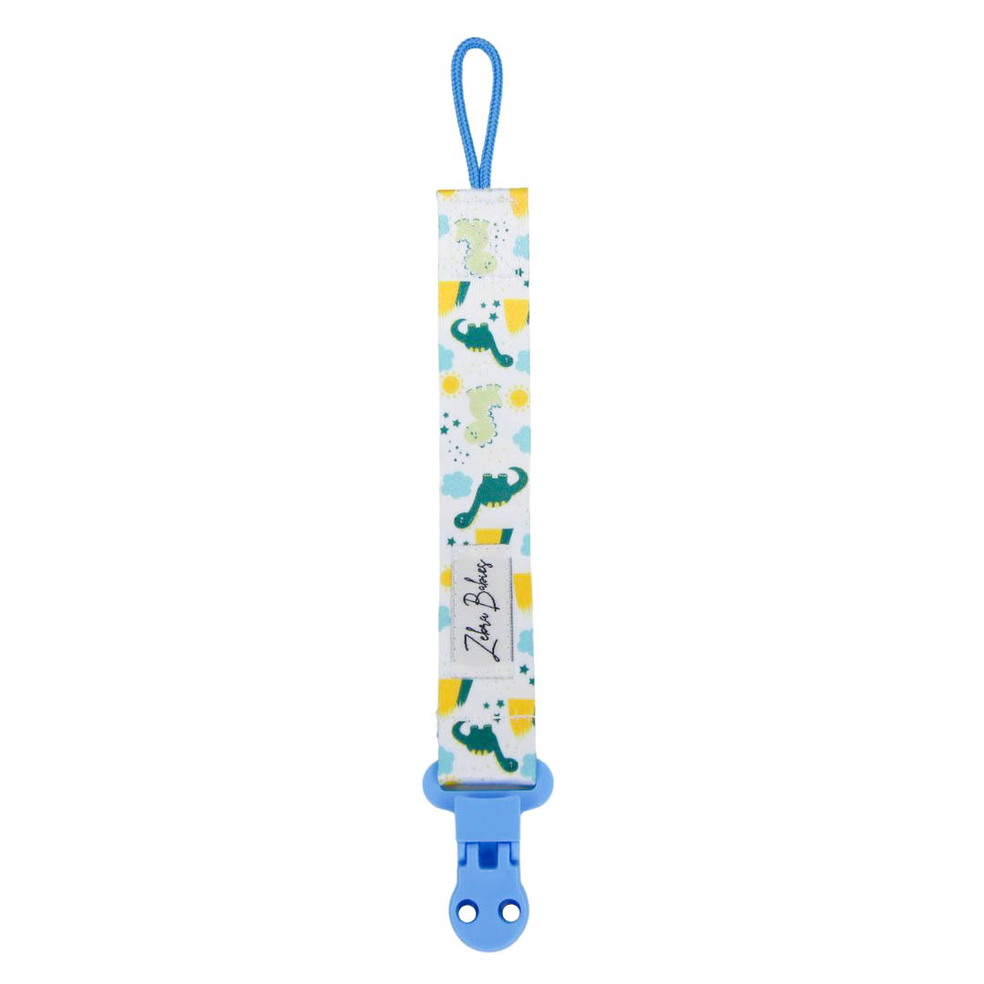 Zebra Babies Dummy Clips Flexi Ribbon