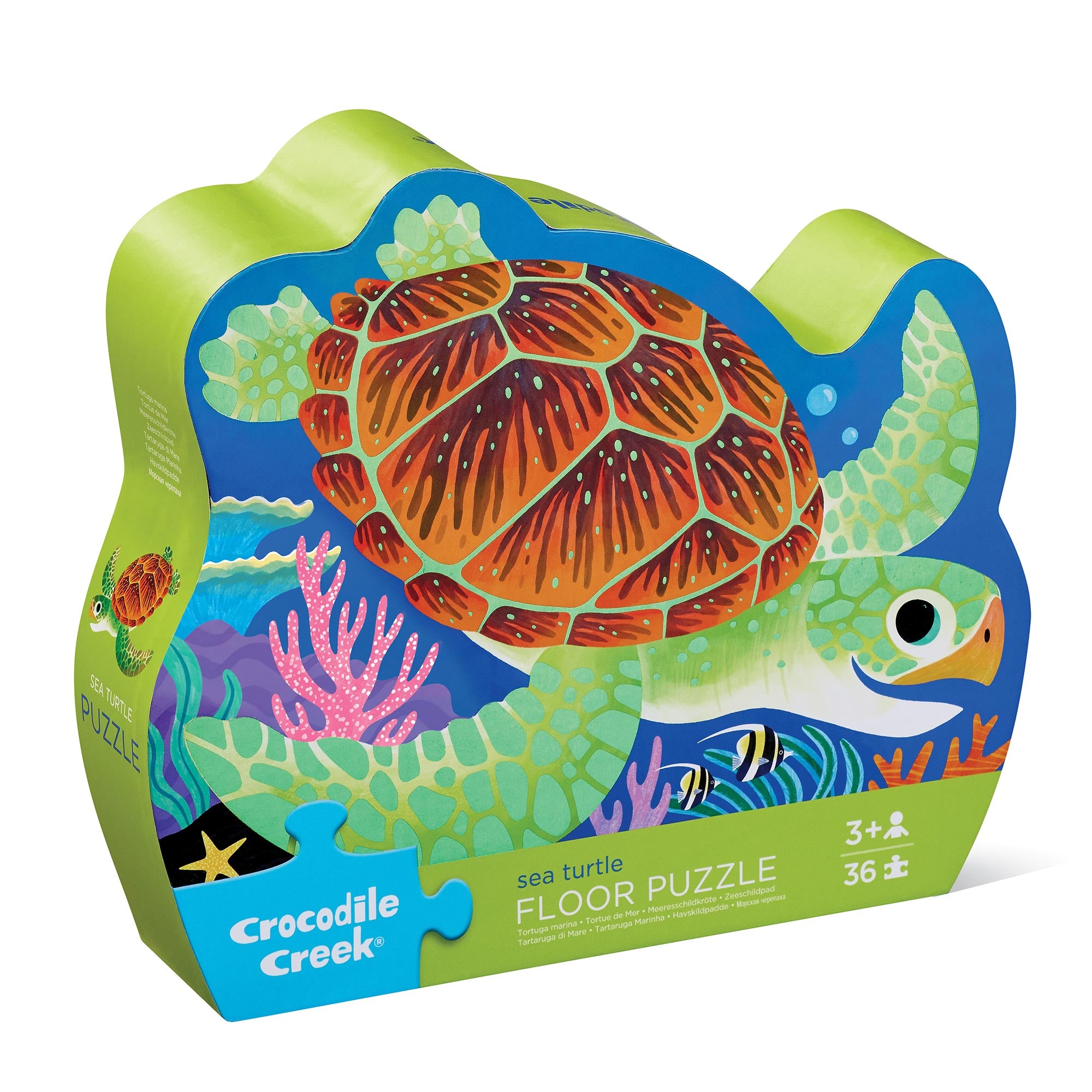 Crocodile Creek Classic Floor Puzzle 36pc Sea Turtle