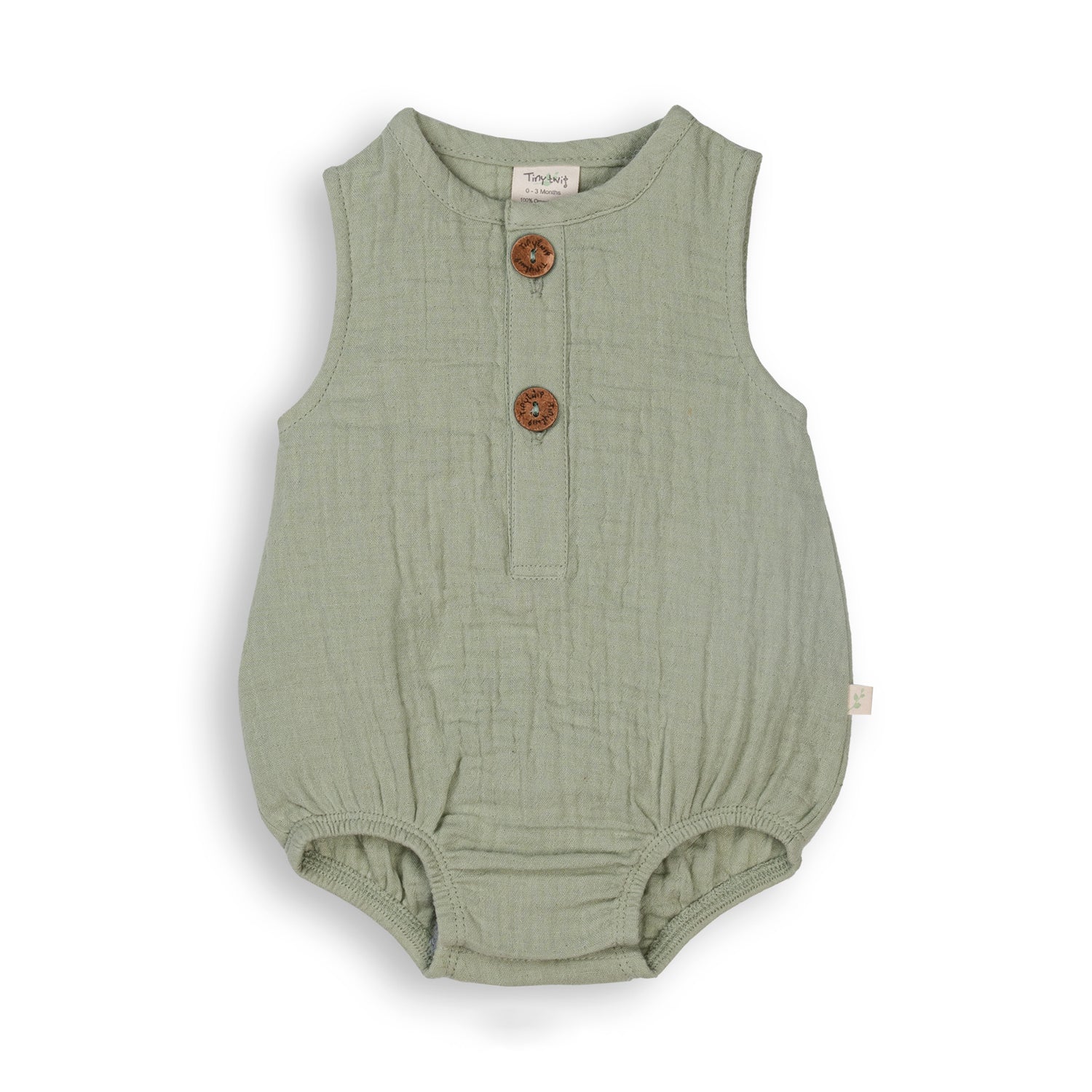 Tiny Twig Bubble Romper - Reseda