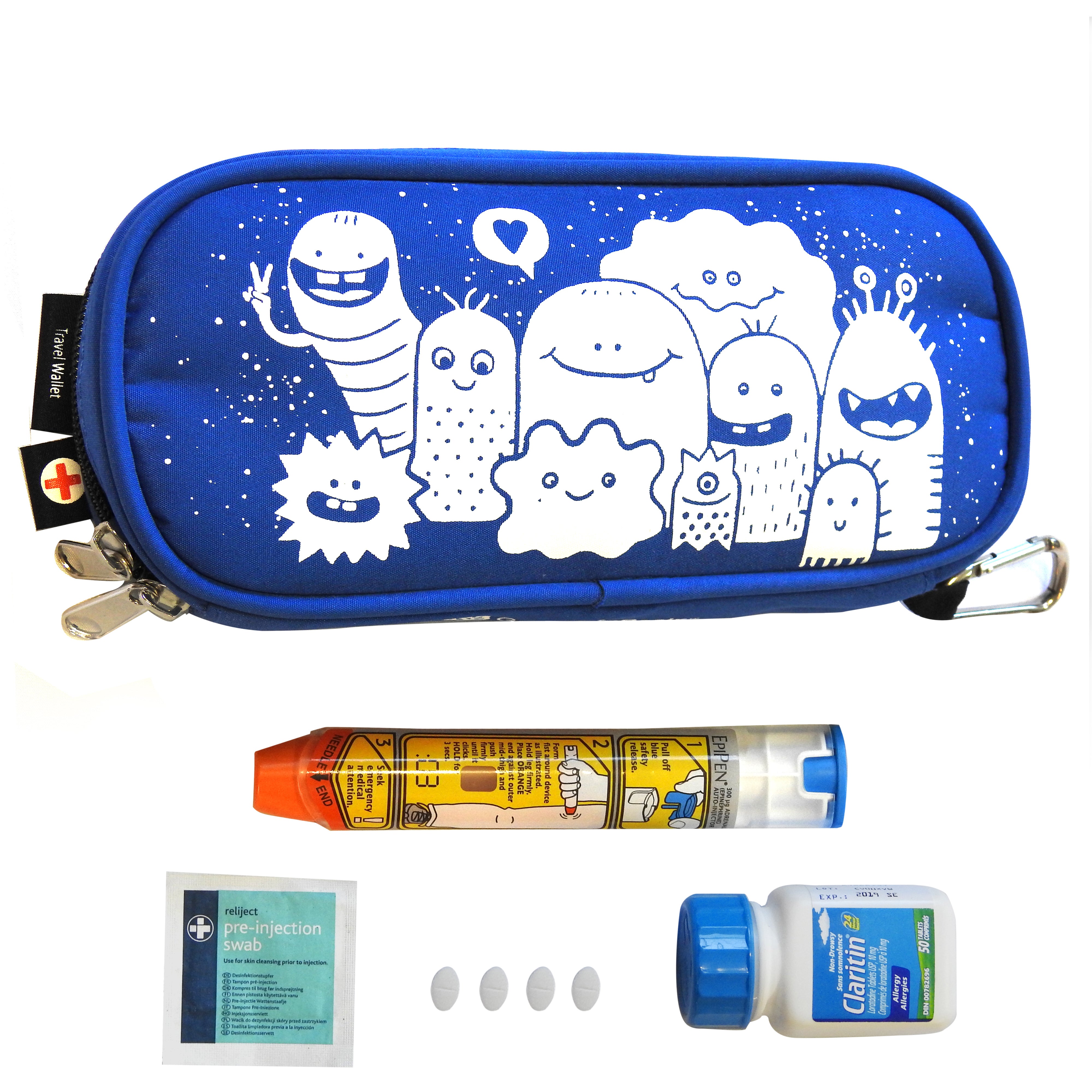 Fridge to Go Epipen Junior Wallet - Blue