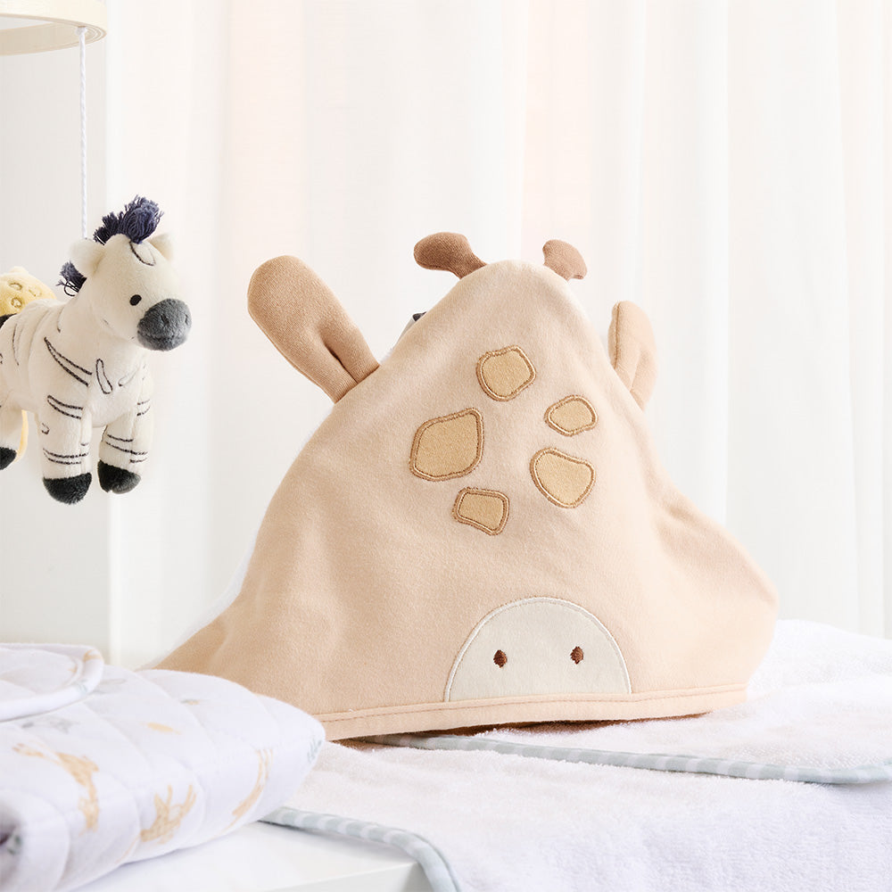 Living Textiles Organic Hooded Towel Roam and Roar