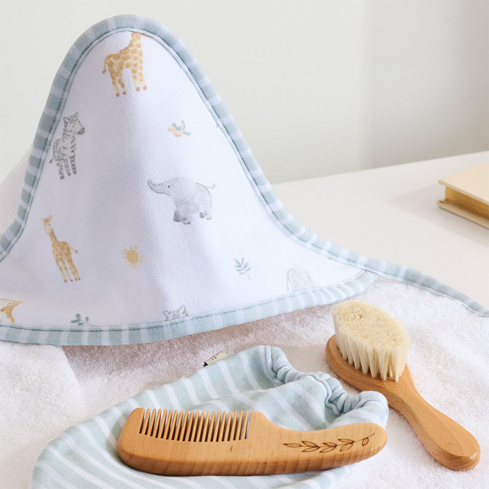 Living Textiles 4pc Baby Bath Gift Set Roam and Roar