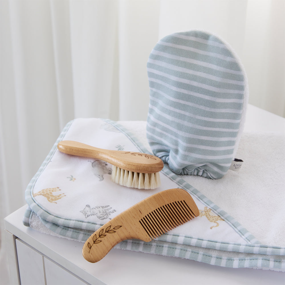 Living Textiles 4pc Baby Bath Gift Set Roam and Roar
