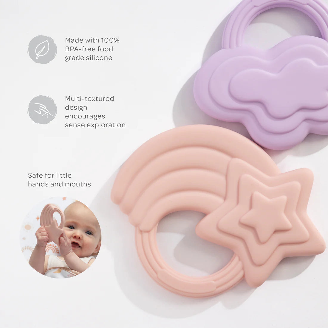 Playground 2pk Silicone Teether