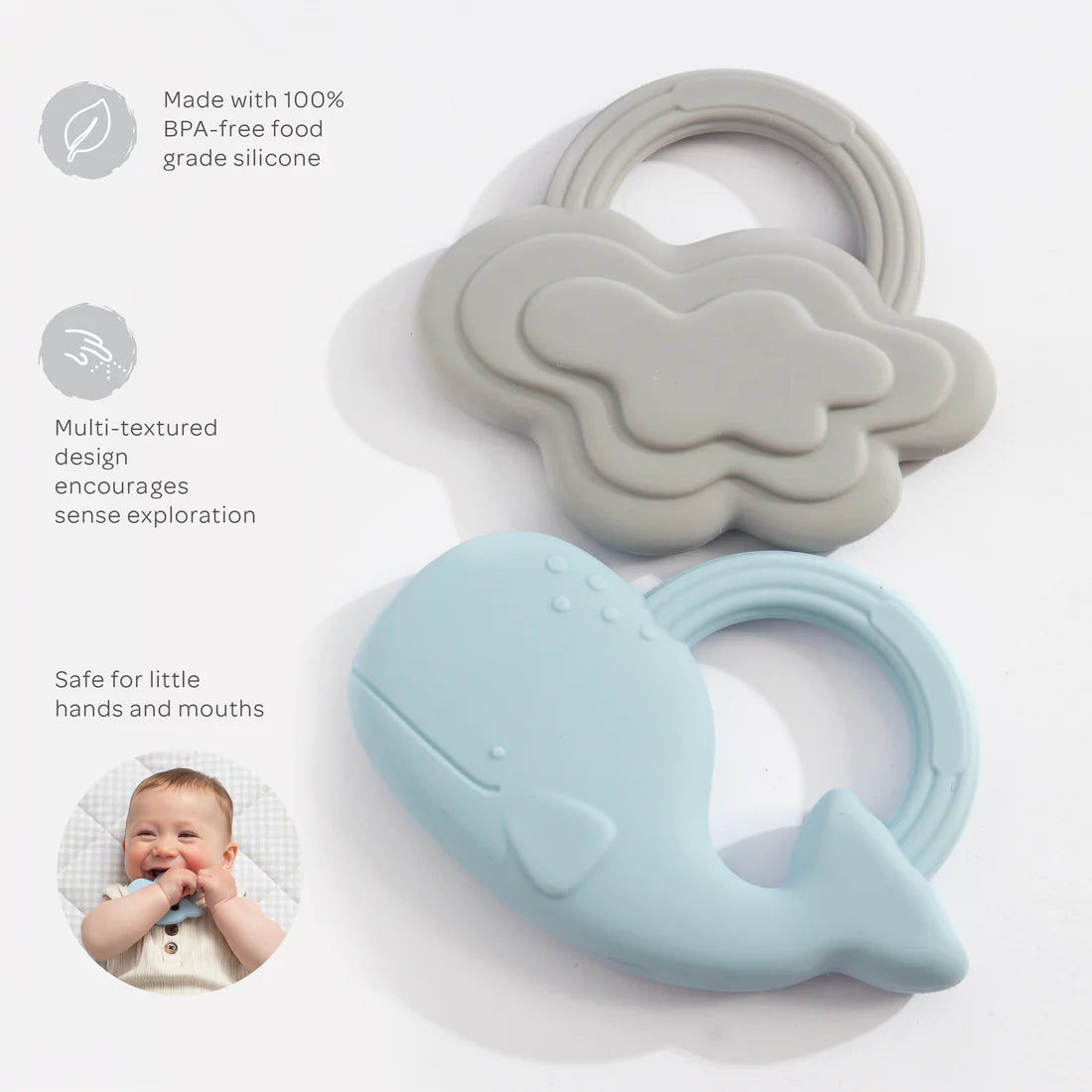 Playground 2pk Silicone Teether