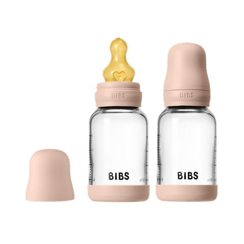 Bibs Glass Bottle Complete Set 2pk 120ml Blush + Latex
