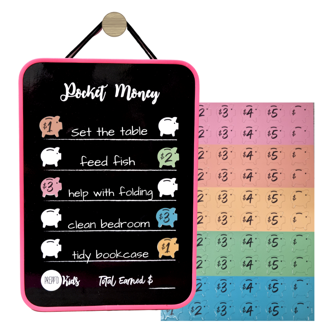 Prepp'd Kids Pocket Money Chart (A4 Hanging)