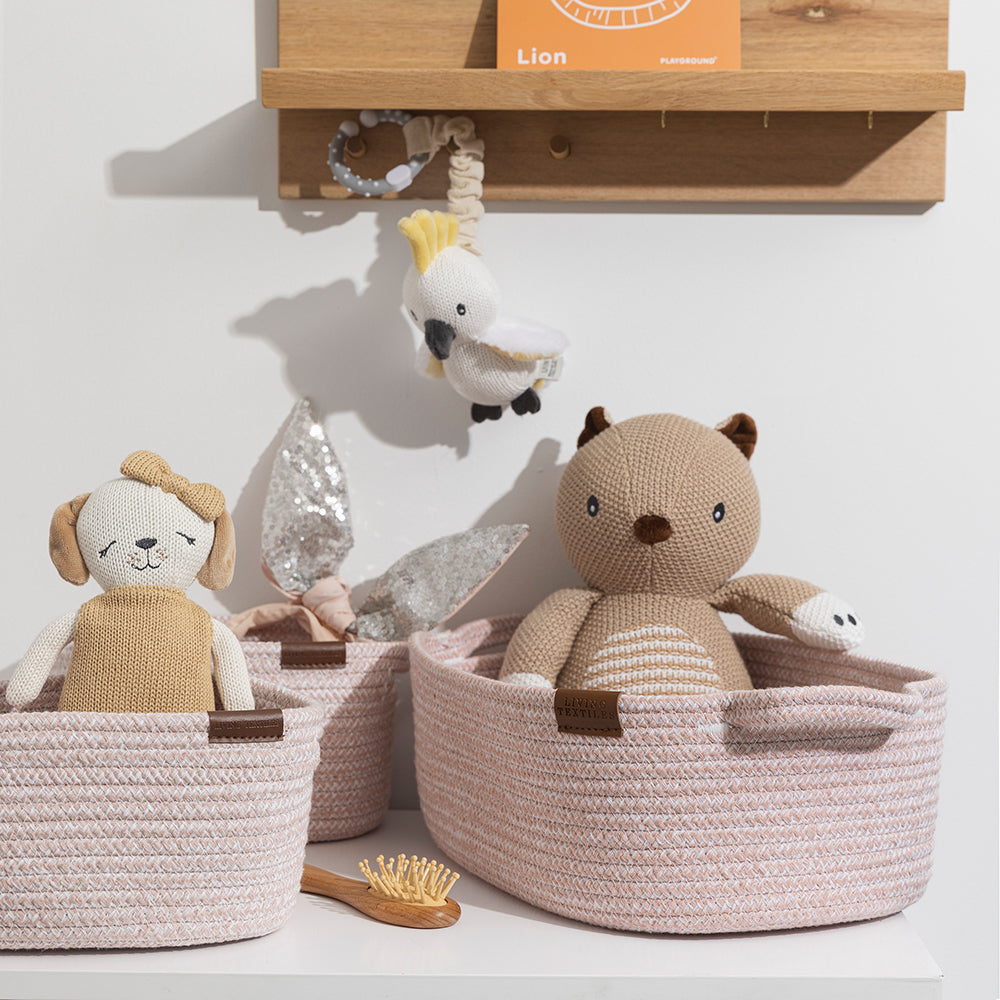 Living Textiles 3 pc Cotton Rope Storage Set