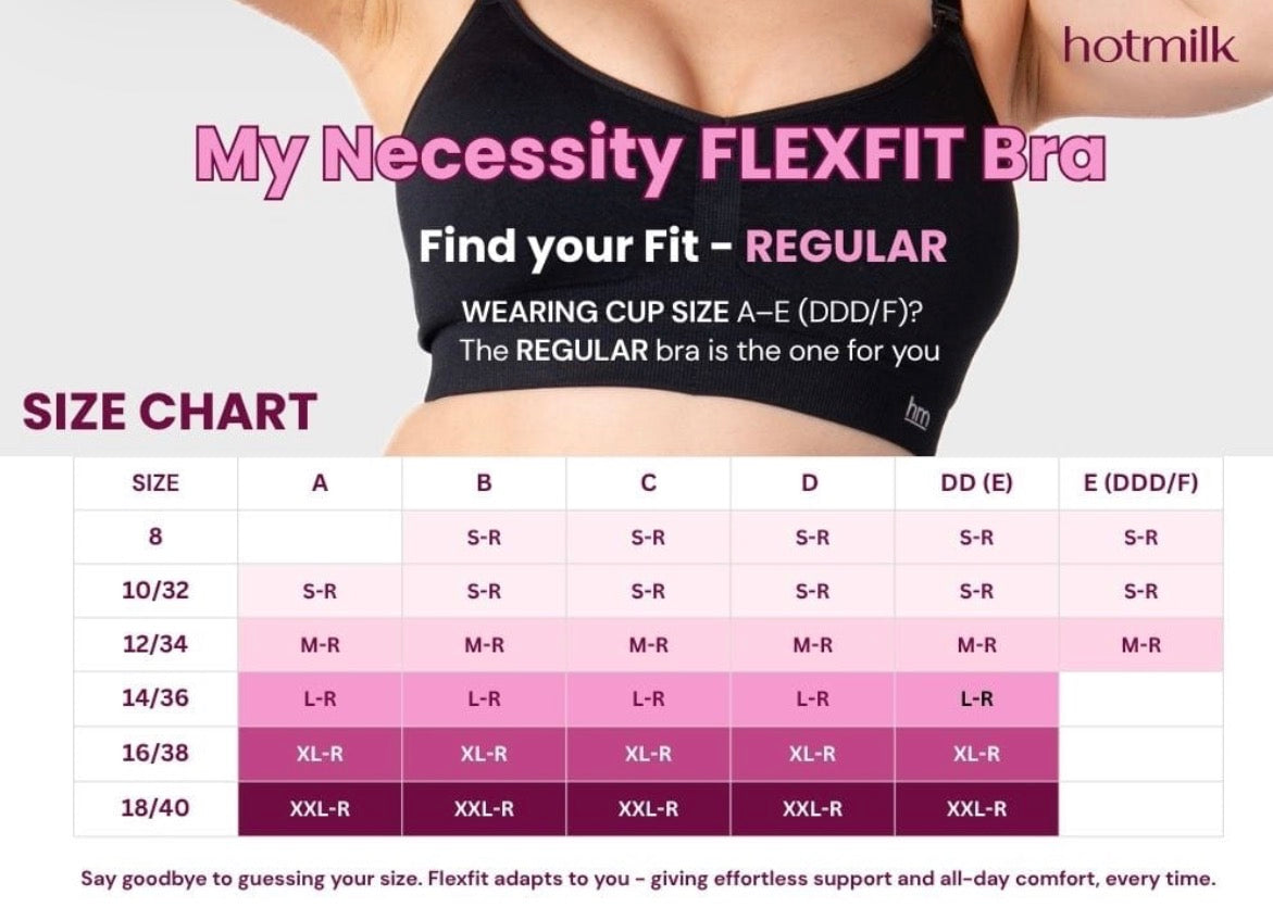 Hotmilk My Necessity 2.0 Flexfit Regular Nursing Bra Black