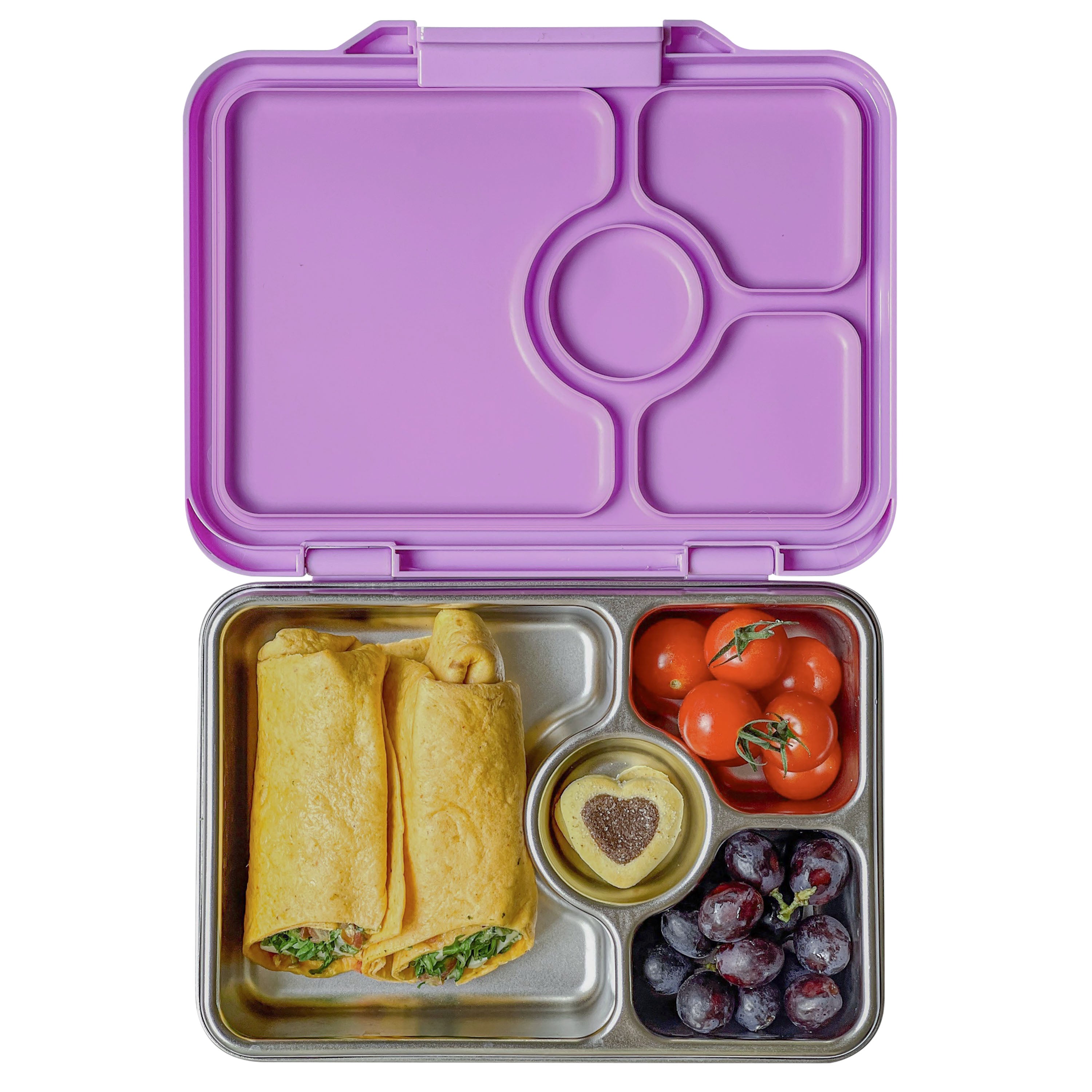 Yumbox Pret Stainless Steel Bento Box 4 Compartments Lavender Purple