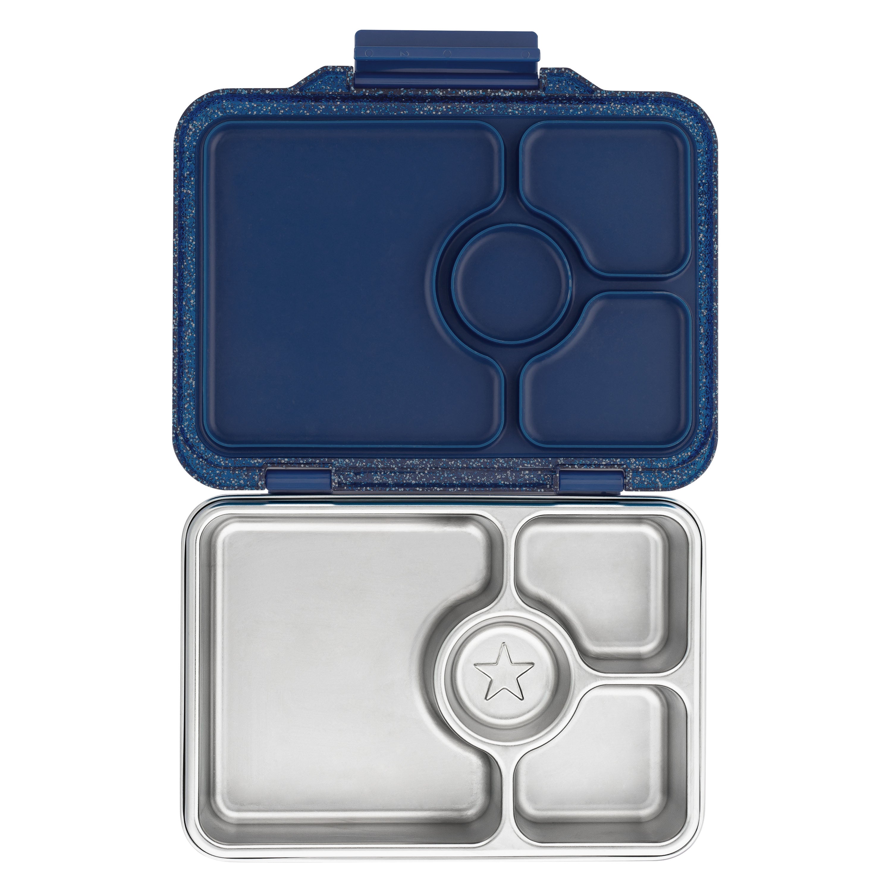 Yumbox Pret Stainless Steel Bento Box 4 Compartments Twilight Glitter Blue