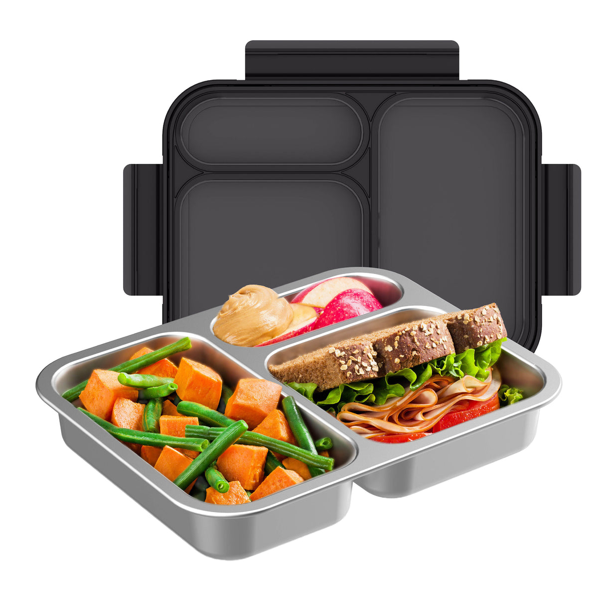 Bentgo Stainless Steel Lunchbox Black