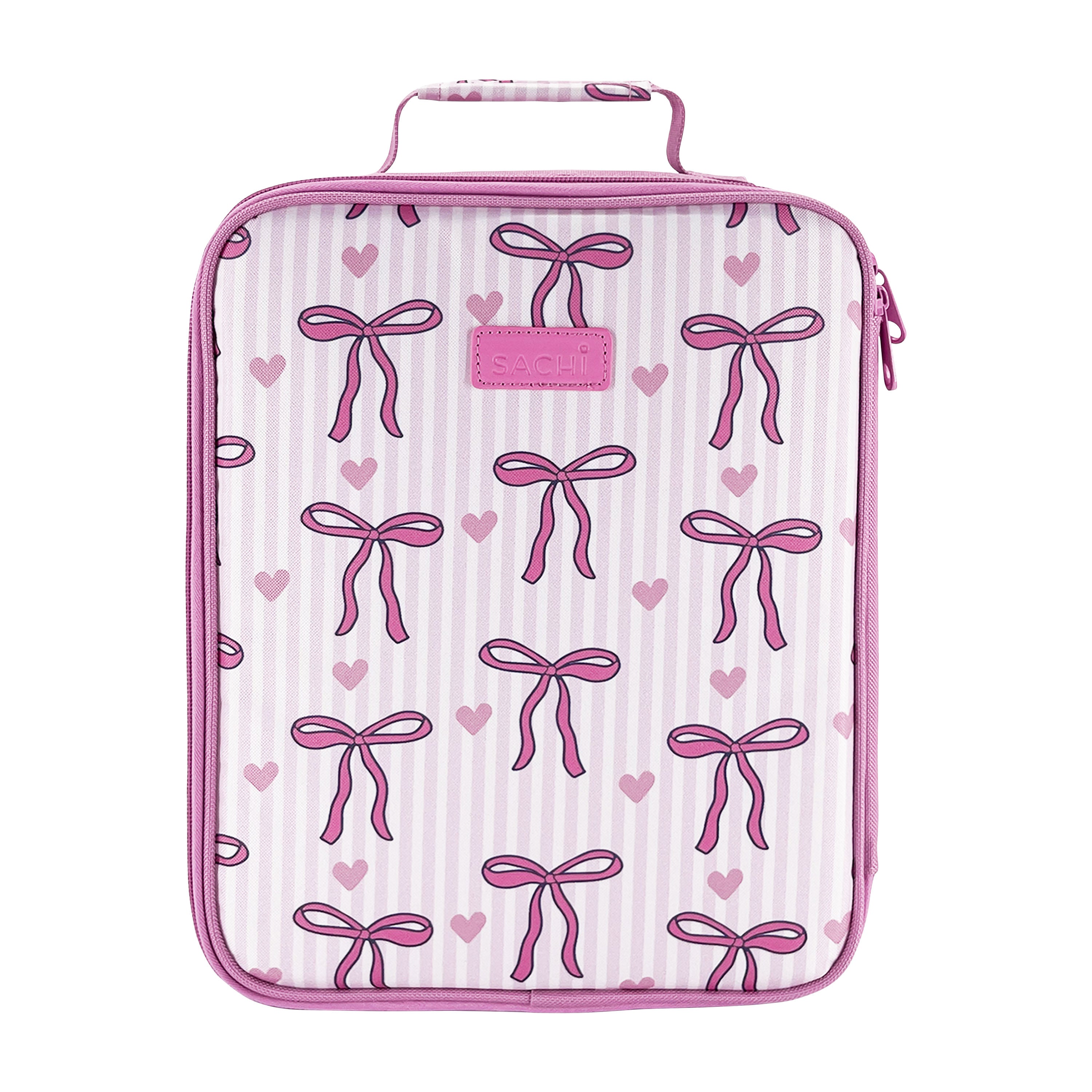 Sachi Insulated Junior XL Lunch Bag Bows and Hearts