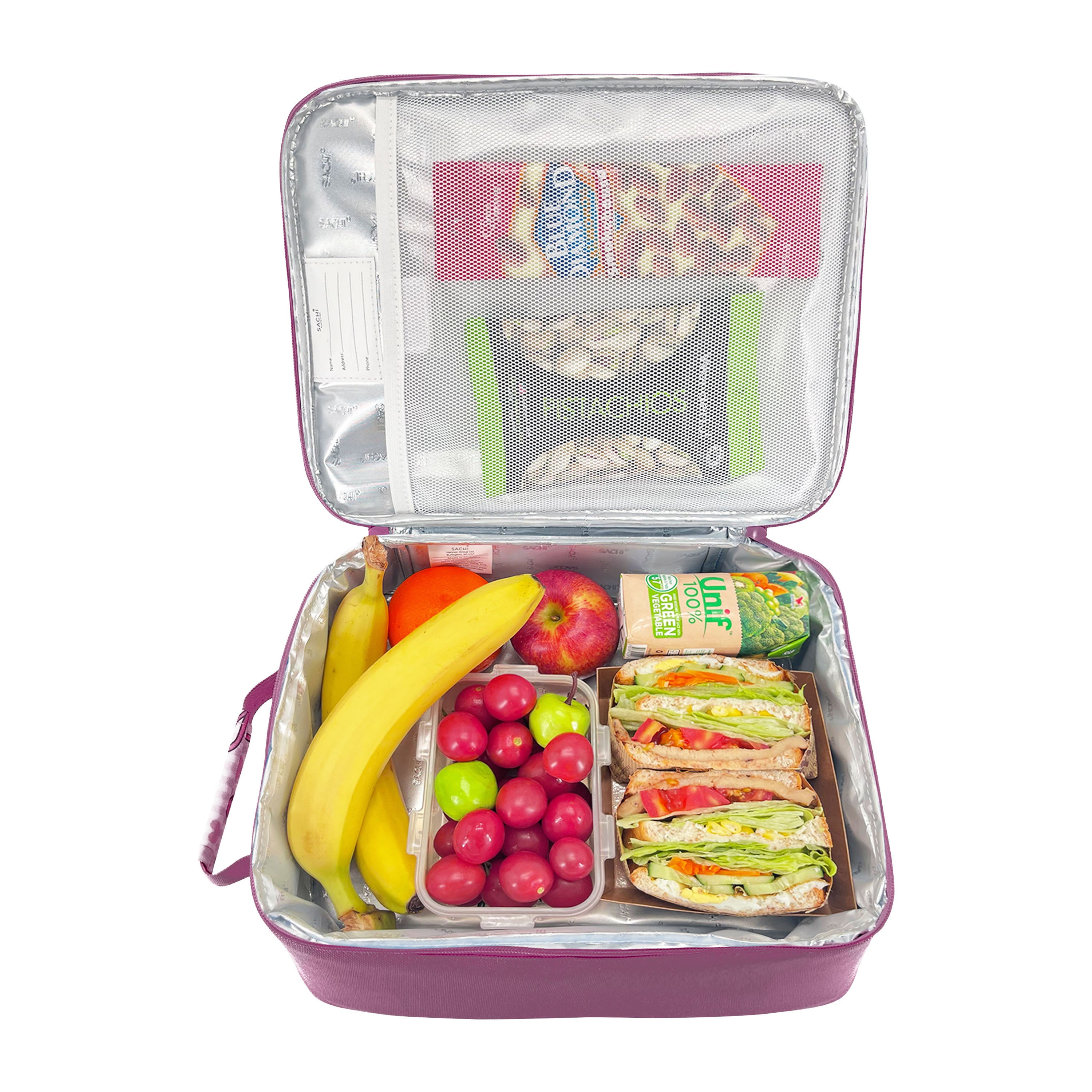 Sachi Insulated Junior XL Lunch Bag Bows and Hearts