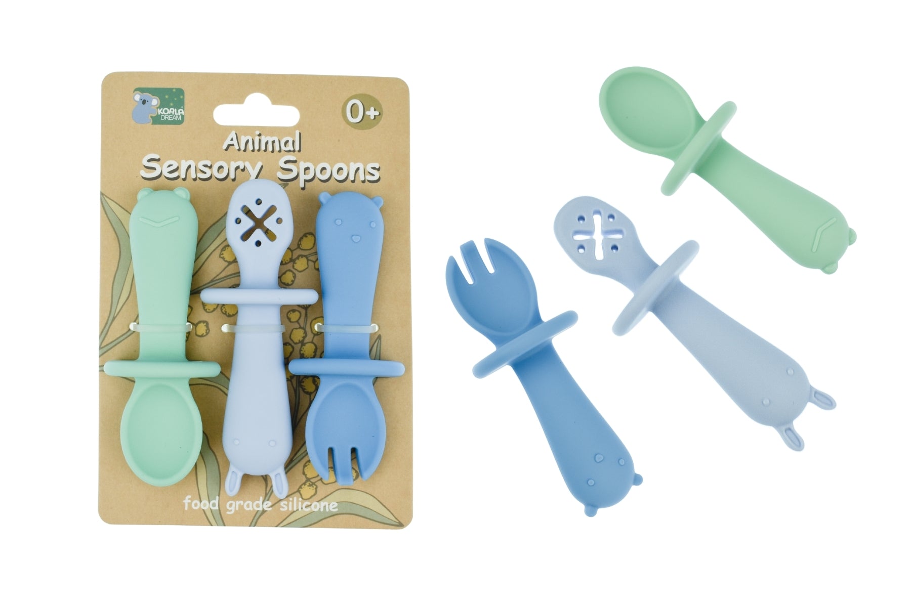 Sensory Silicone Licking Spoons 3pk