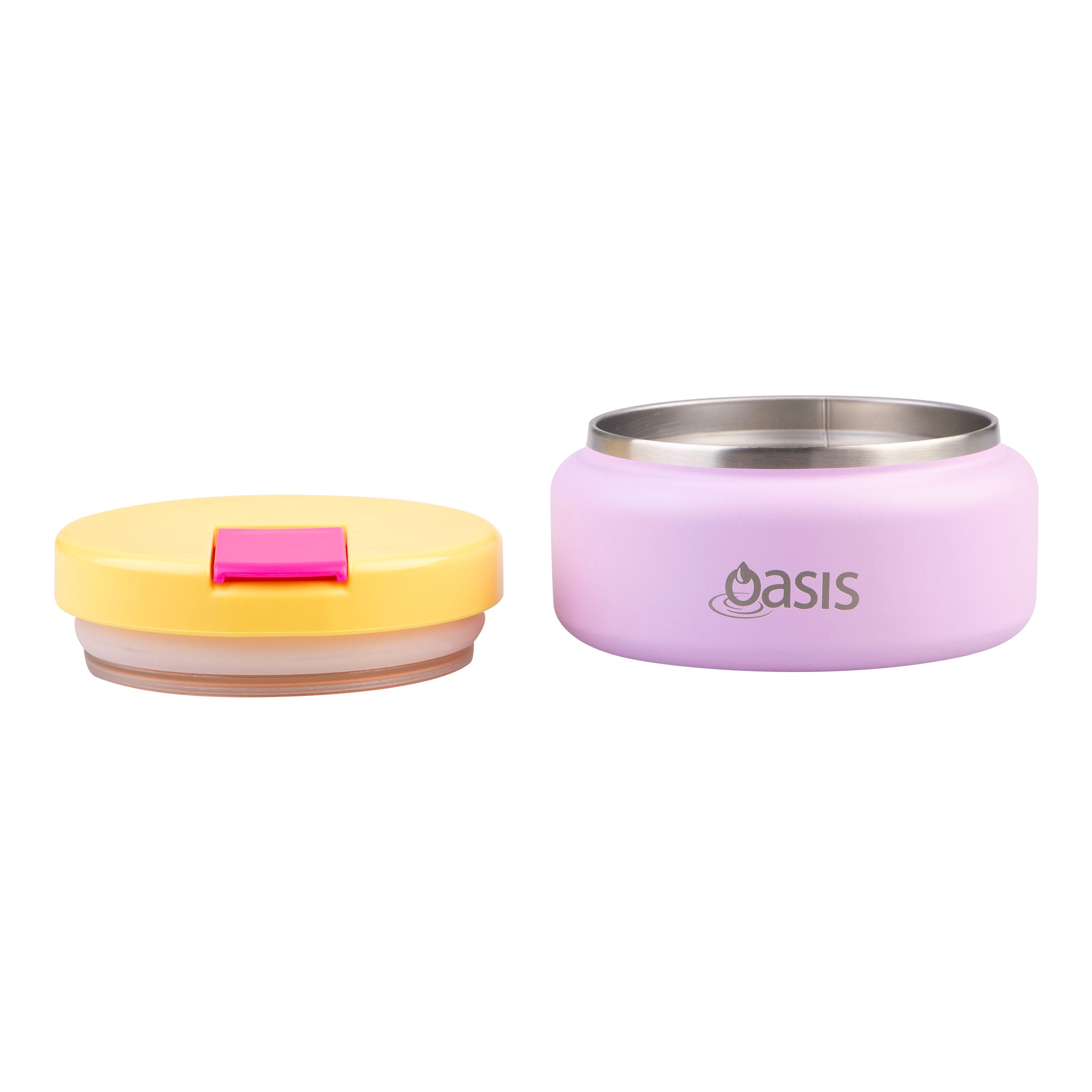 Oasis Stainless Steel Double Wall Insulated Food Flask with Quick Release Lid 230ml