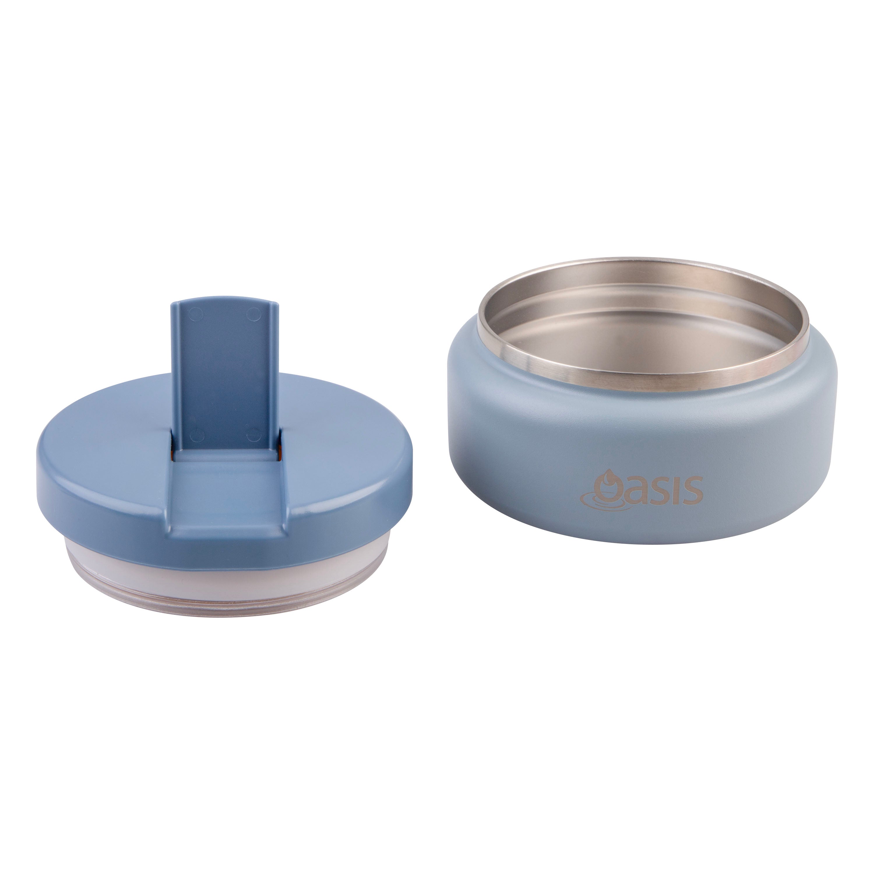 Oasis Stainless Steel Double Wall Insulated Food Flask with Quick Release Lid 230ml