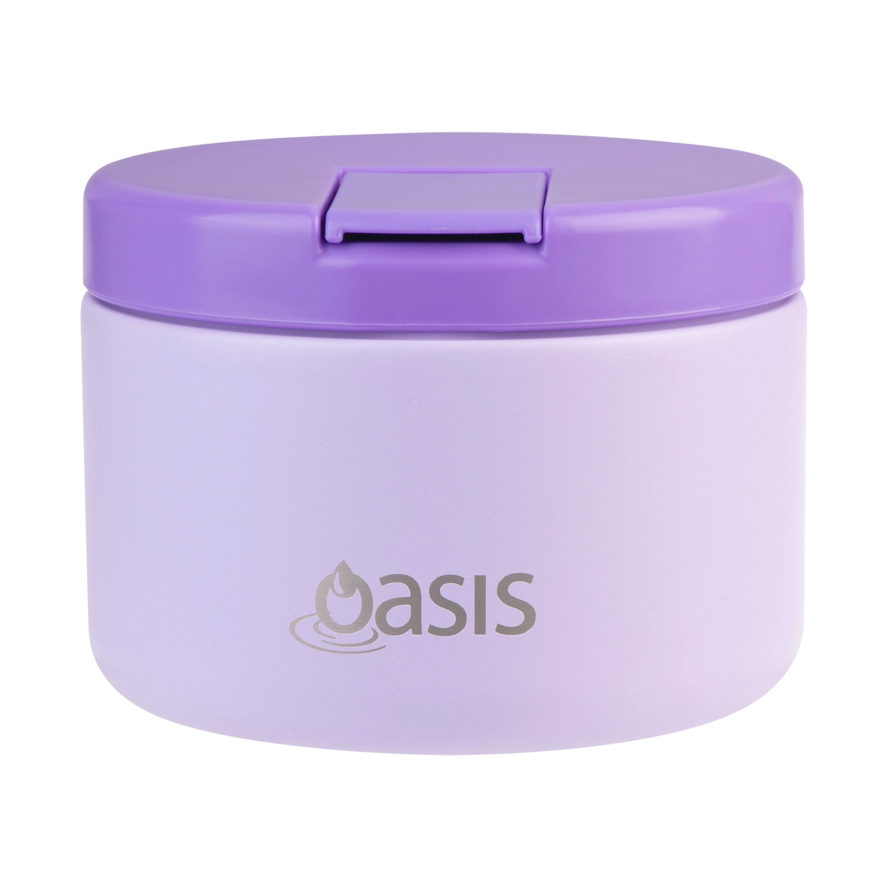 Oasis Stainless Steel Dual Wall Insulated Food Flask with Quick Release Lid 300ml