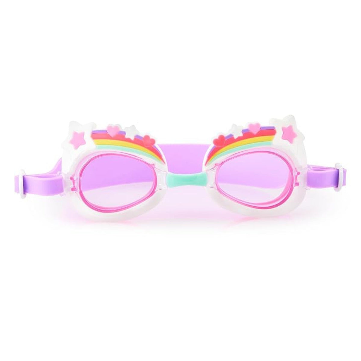 Aqua2ude Mini Rainbow Blue Goggles 3+ yrs