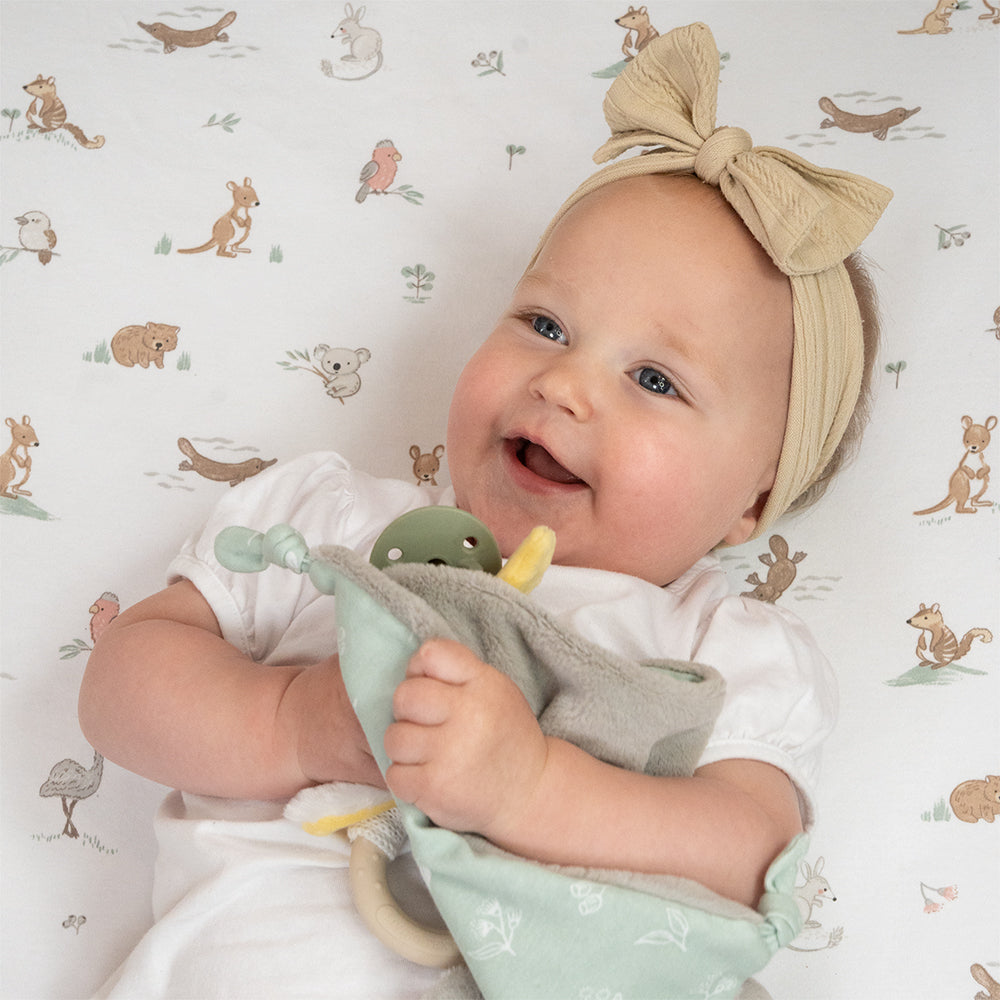 Living Textiles 1pk Bassinet Fitted Sheet - Australiana